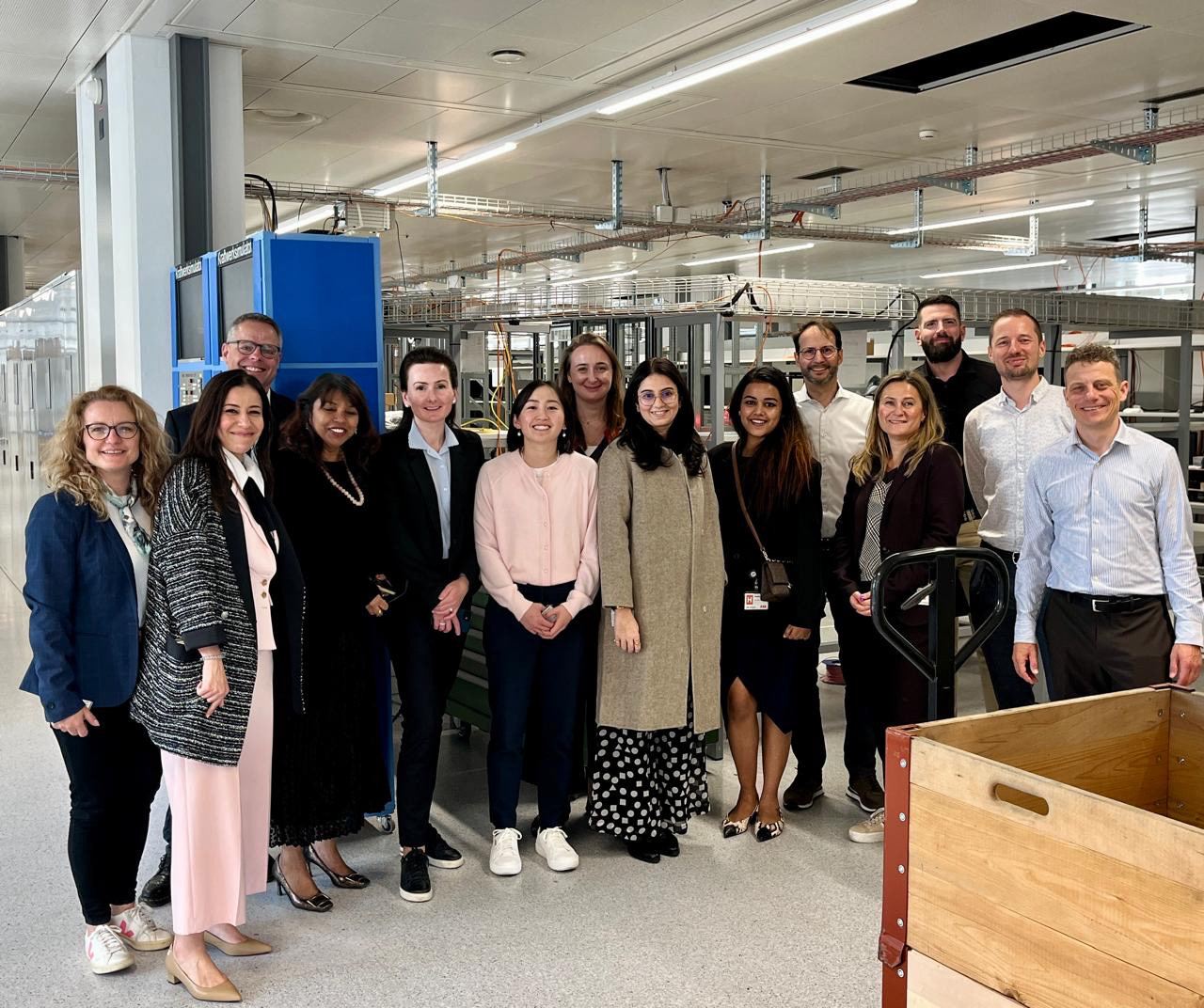 Global HRBP team in a factory in Turgi